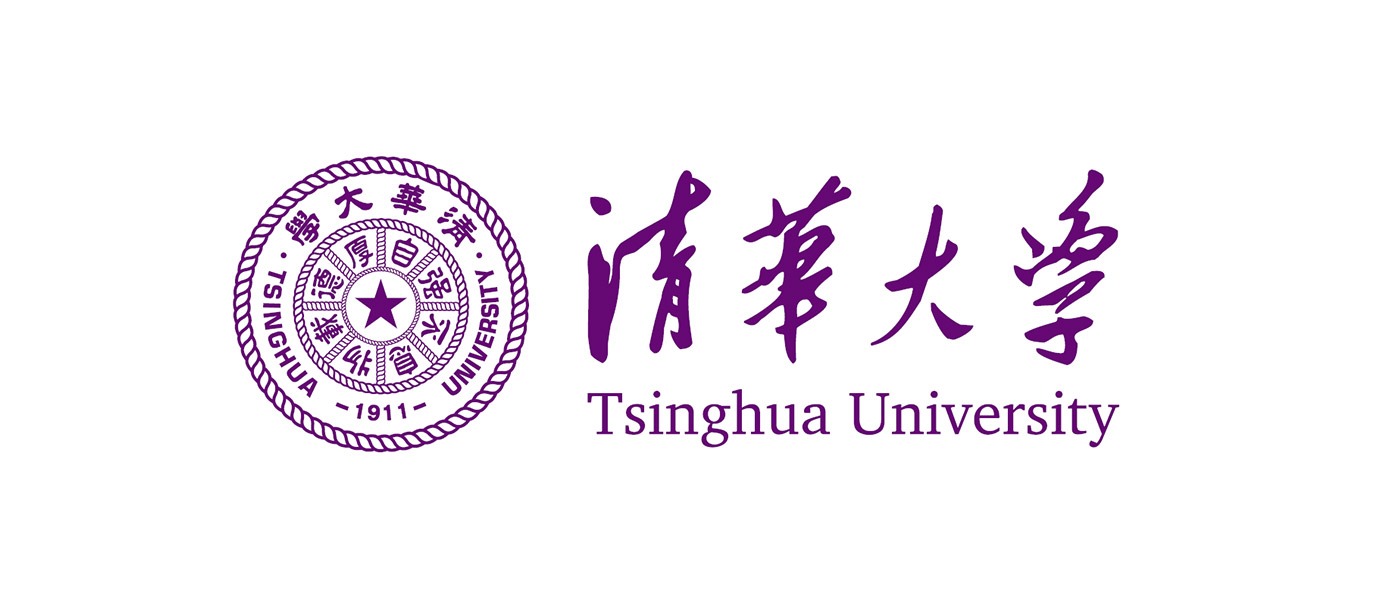 Tsinghua University — purple seal and Chinese/English name